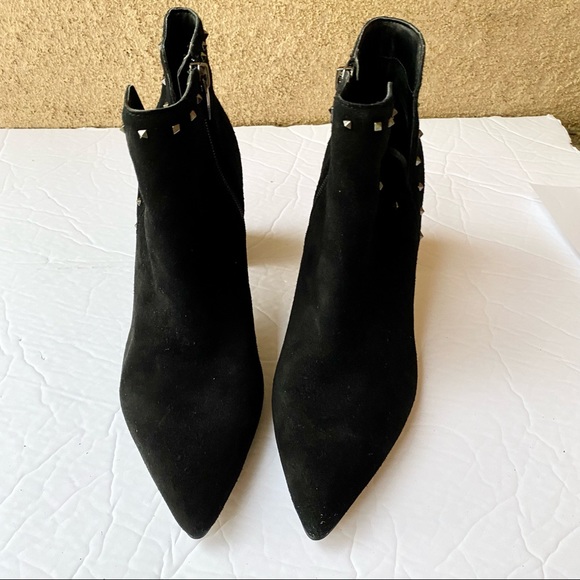 Marc Fisher Studded Black Ankle Boots - Picture 5 of 10